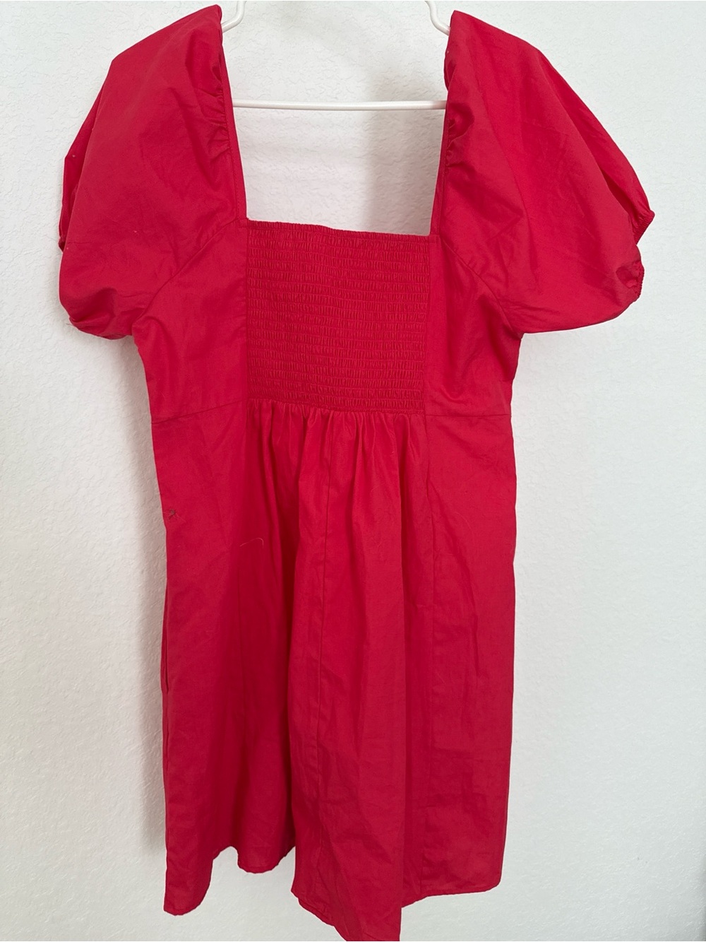 Draper James Coral Red Textured Dress - Picture 3 of 4